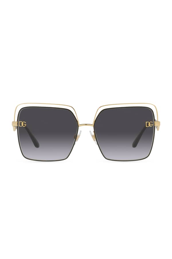 Oliver Peoples Rassine 56 Square Metal Sunglasses | Neiman Marcus