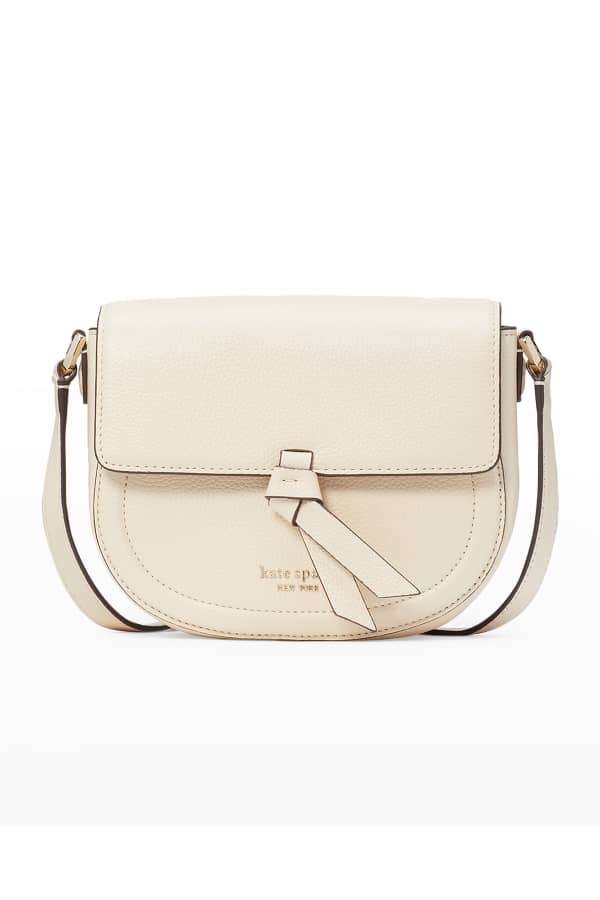 kate spade new york knott medium canvas saddle shoulder bag Neiman Marcus