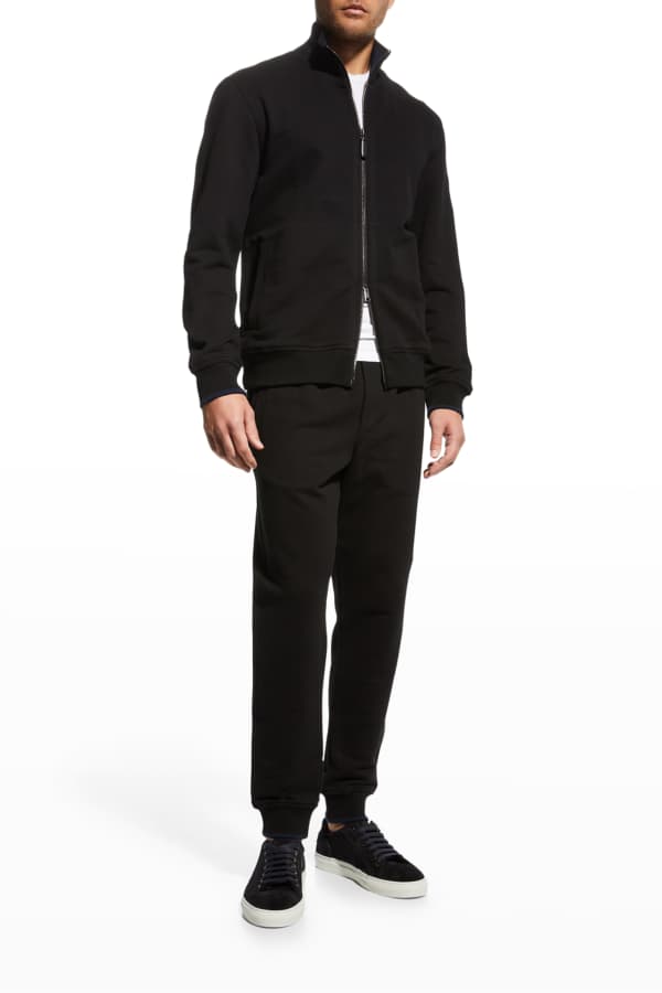 CASABLANCA Men's Laurel Velour Track Jacket Neiman Marcus