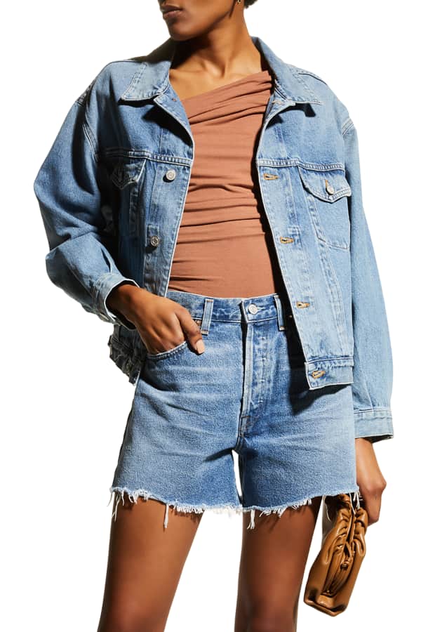Blue Revival Ella Denim Shirt Jacket Neiman Marcus