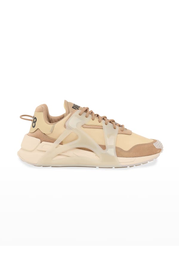 dolce & gabbana men's neon colorblock trainer sneakers