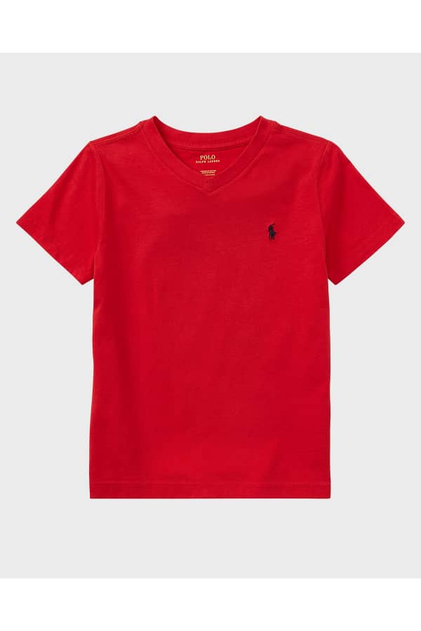 Ralph Lauren Childrenswear Boy's Short-Sleeve Logo Embroidery Polo ...