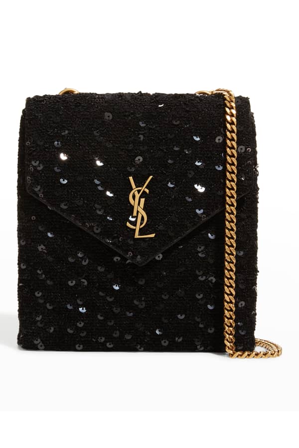 Saint Laurent Cassandra Medium YSL Woven Crossbody Bag Neiman Marcus
