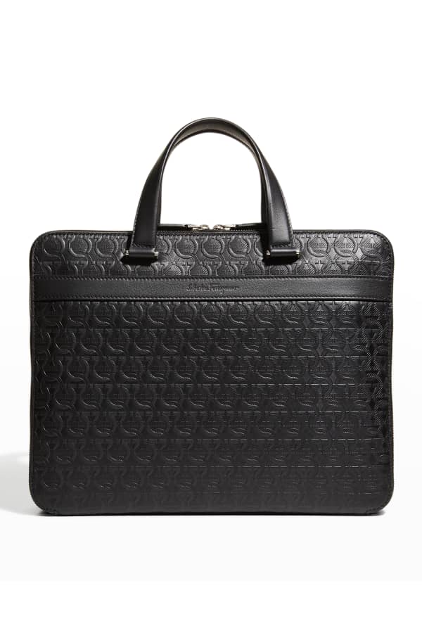 Shinola Men's Bedrock Embossed Harness Briefcase Neiman Marcus