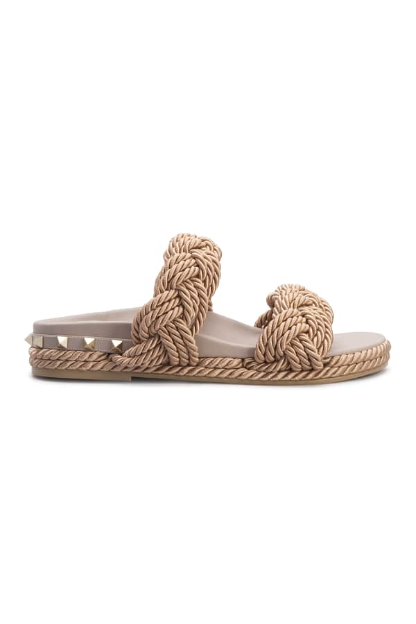 Chloe Woven Calfskin Platform Sandals | Neiman Marcus