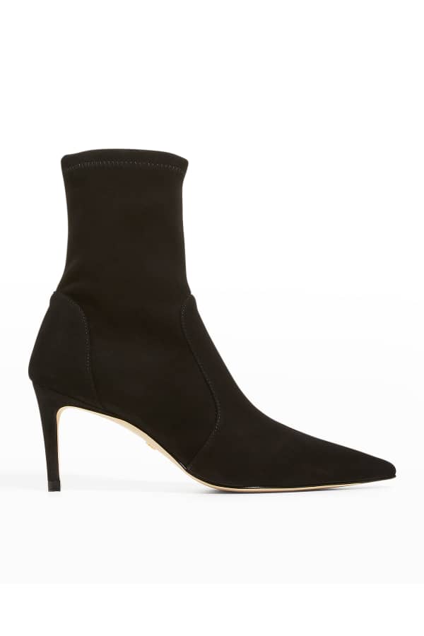 suede stiletto booties