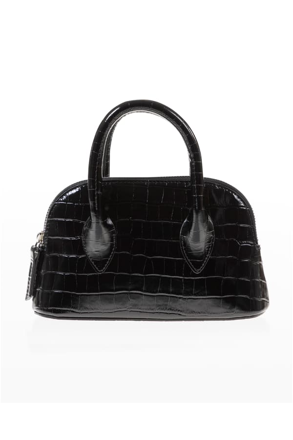 FRAME Le Scrunch Mini Leather Top-Handle Bag | Neiman Marcus