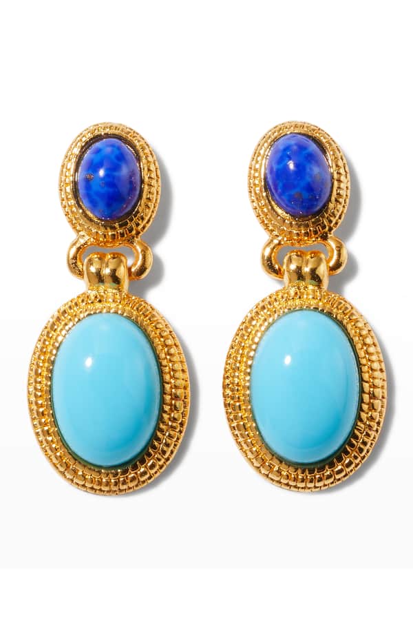 Jose & Maria Barrera Carnelian ClipOn Drop Earrings Neiman Marcus