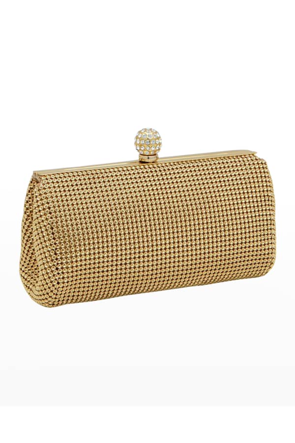 Whiting & Davis Crystal Clasp Clutch Bag | Neiman Marcus
