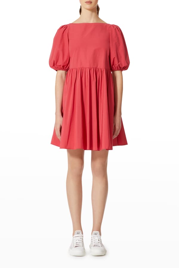 Free the Roses Tiered ButtonFront Mini Dress Neiman Marcus