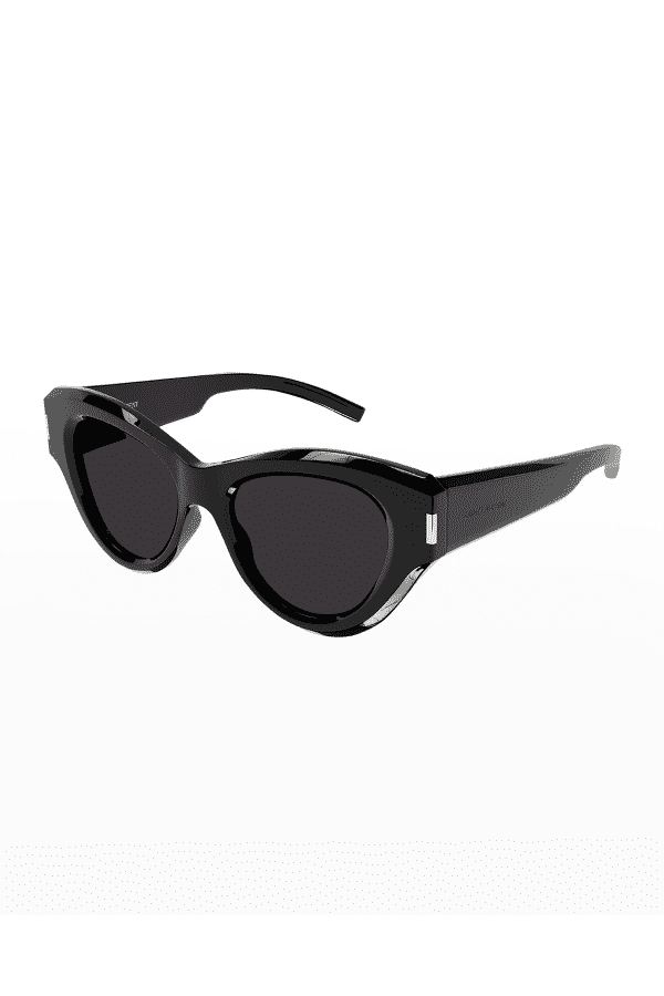 Balenciaga CatEye Acetate Sunglasses w/ Logo Hinges Neiman Marcus