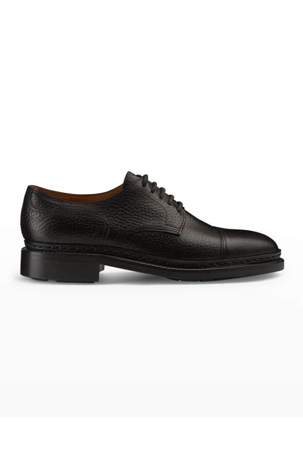 Ike Behar Men's Callum Hybrid Leather Wing-Tip Derby Shoes | Neiman Marcus