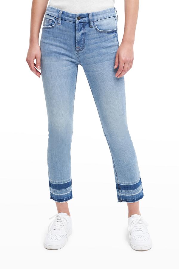 jill mid-rise slim straight jeans | medium light main image 1