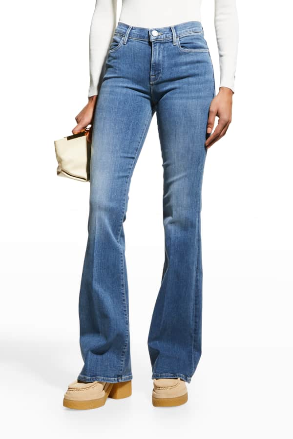 Ramy Brook Helena Mid-Rise Flare Jeans | Neiman Marcus