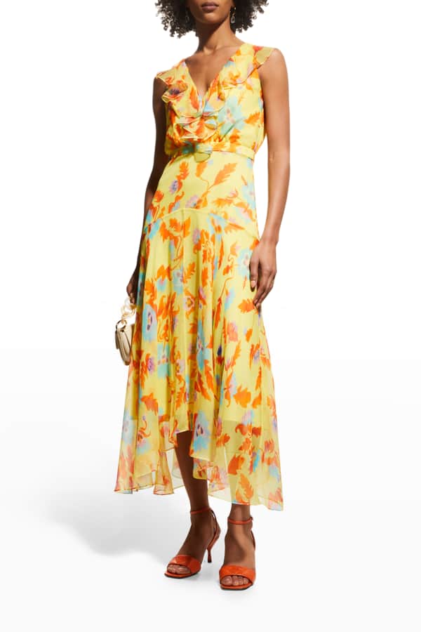 Cleobella Samantha Tiered Ruffle Midi Dress | Neiman Marcus