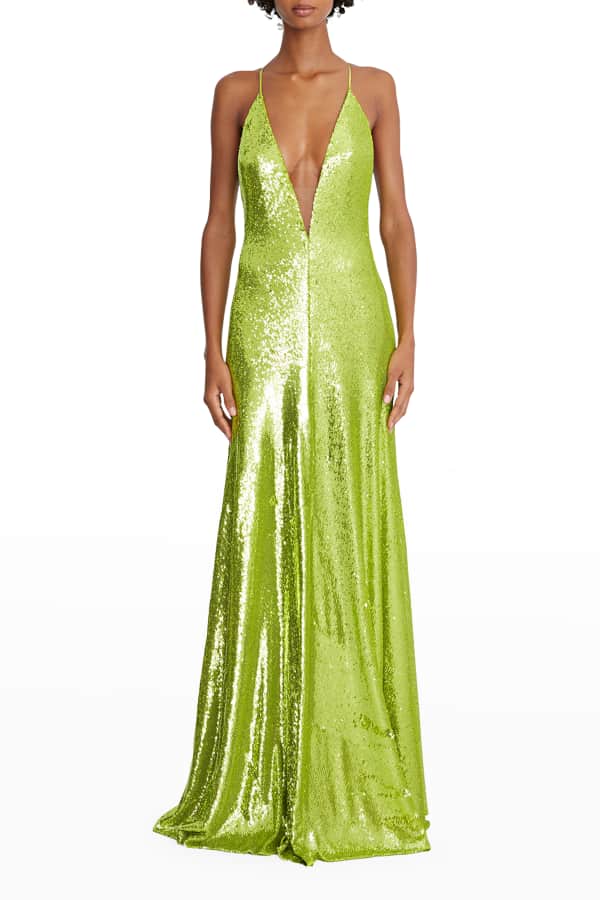 Zimmermann Rhythmic Fluted Gown Neiman Marcus