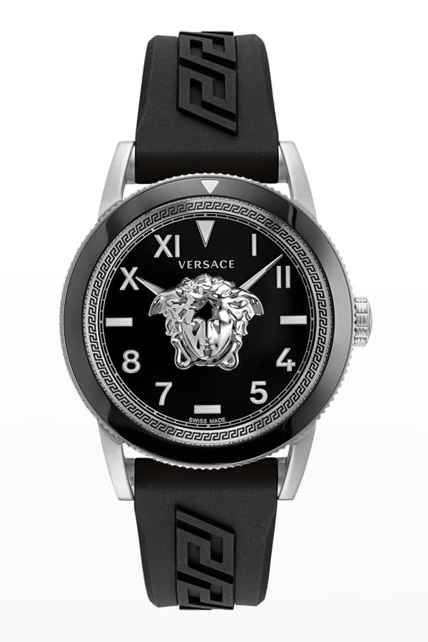 Versace Men's 43mm Palazzo Empire Watch, Black/Gold Neiman Marcus