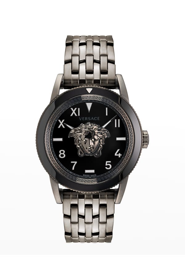 Versace Men's 43mm Palazzo Empire Watch, Black/Gold Neiman Marcus