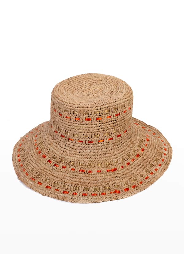Janessa Leone Felix Large Brim Straw Hat Neiman Marcus