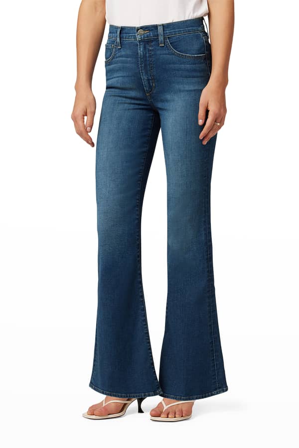 Joe's Jeans The Molly High Rise Flare Jeans with Cut Hem | Neiman Marcus