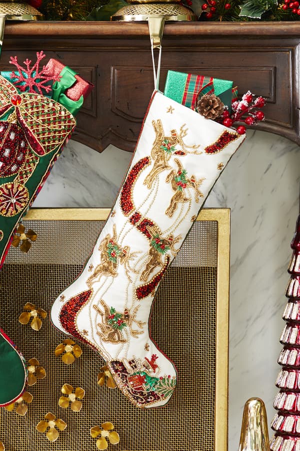 Kim Seybert Holiday Sparkle Stocking Neiman Marcus