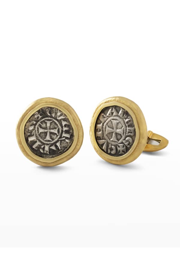 Adeler Men's 18K Rose Gold Opal Doublet Cufflinks w/ Diamonds Neiman Marcus