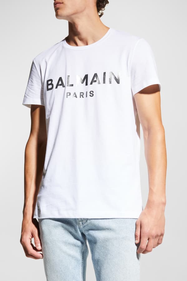 Balenciaga Men's Pieced Soccer T-Shirt | Neiman Marcus