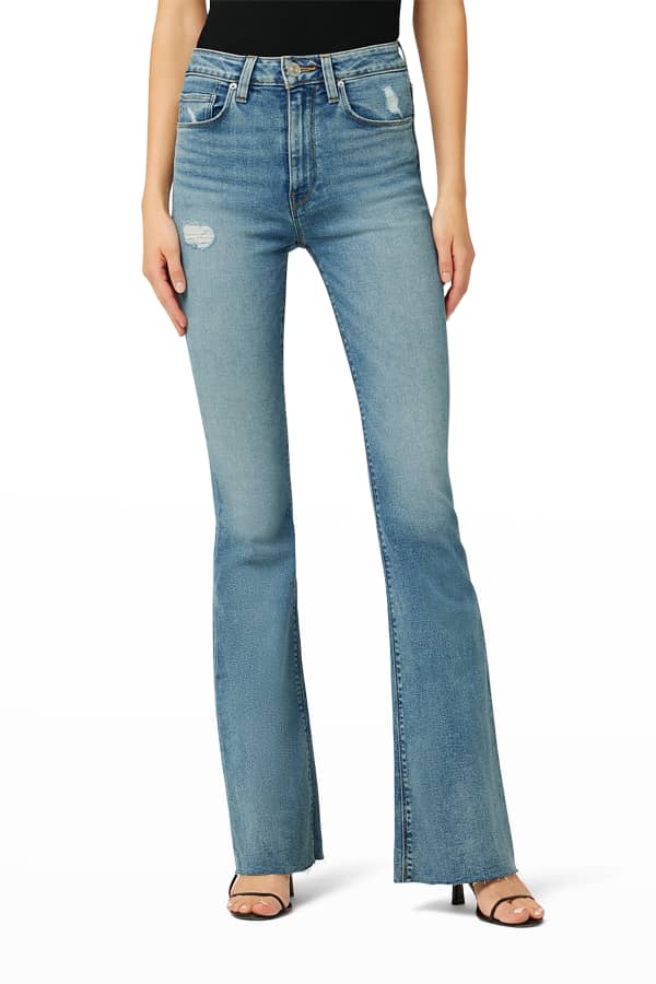 ALICE + OLIVIA JEANS Beautiful High-Rise Bell-Bottom Jeans | Neiman Marcus