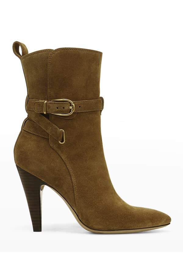 stuart weitzman women's gardiner block heel ankle booties