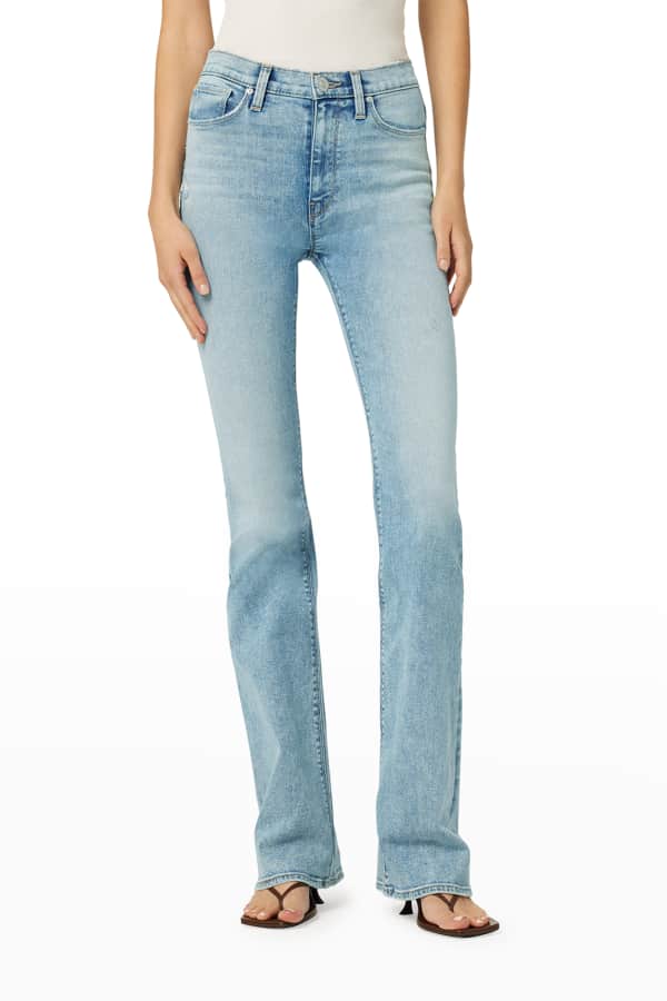 ALICE + OLIVIA JEANS Beautiful High-Rise Bell-Bottom Jeans | Neiman Marcus