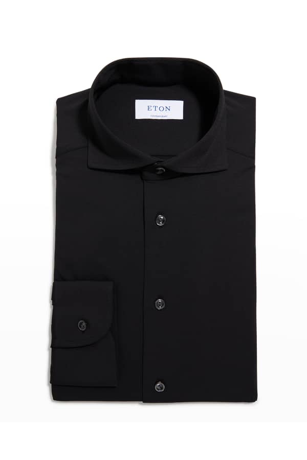 Eton Men's ContemporaryFit Textured Solid Dress Shirt