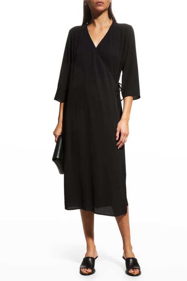 Leota Women's Amiya Midi Perfect Wrap Dress Blue Size 1X main image 1