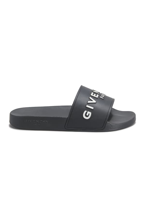Dolce&Gabbana DG Logo Rubber Slide Sandals | Neiman Marcus
