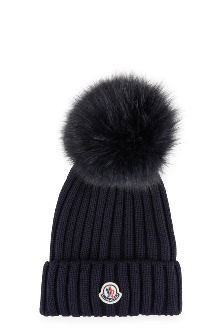 black moncler hat