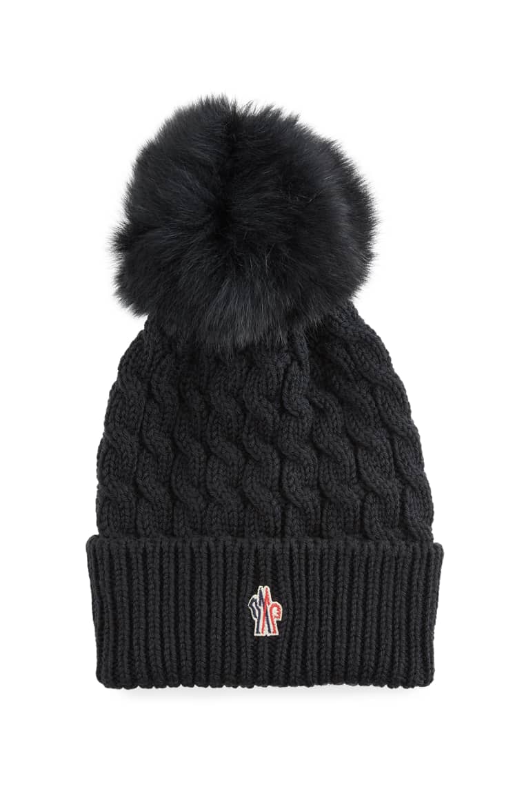 black moncler hat