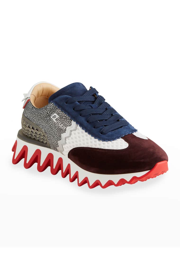 Red bottom gym shoes for men