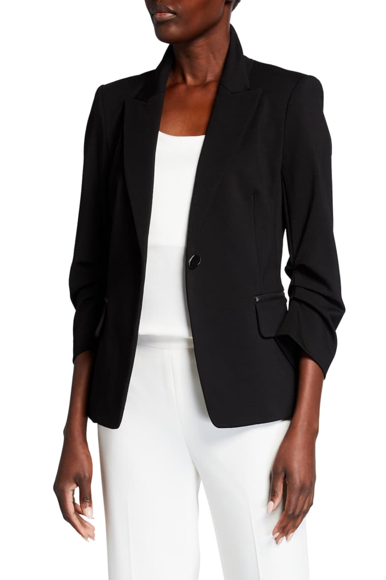 Womens black blazer sale clearance