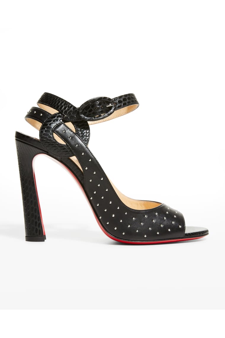 Studded red bottoms clearance