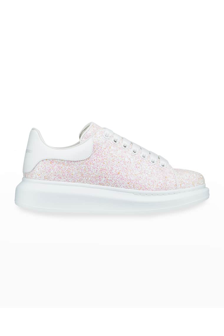 alexander mcqueen glitter shoes