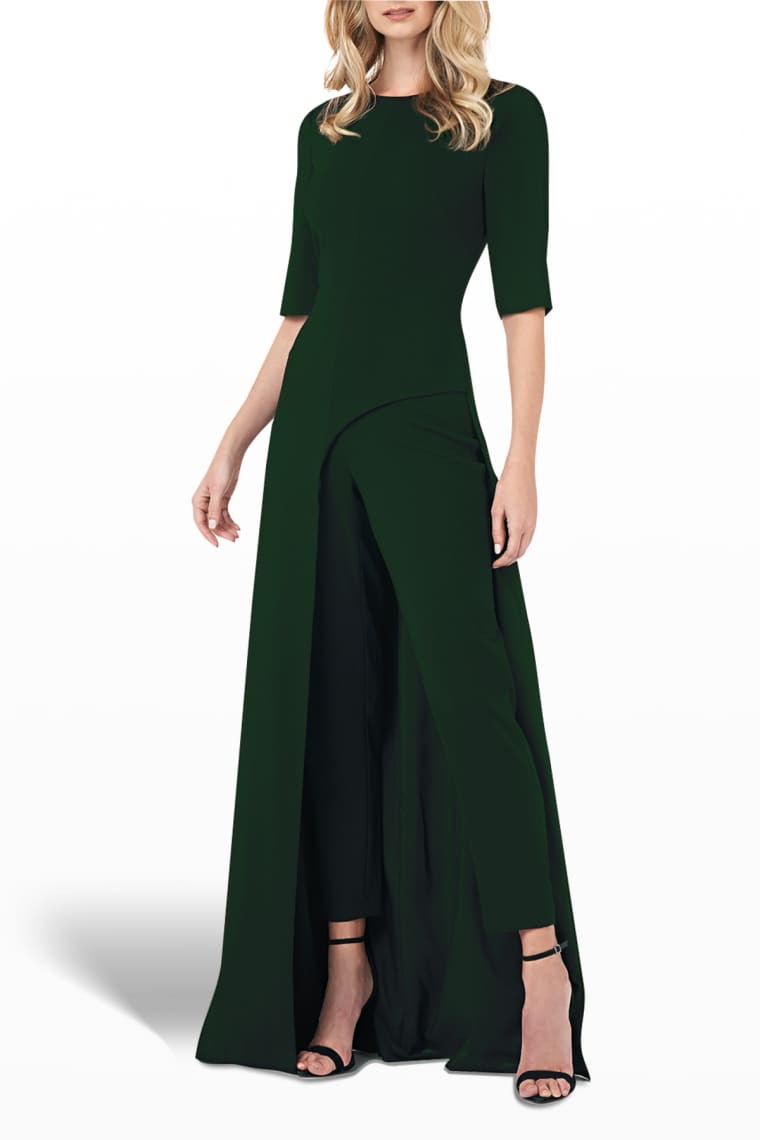 evening jumpsuits with sleeves