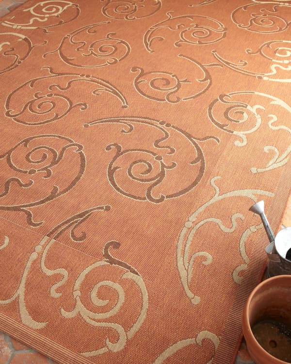 MacKenzieChilds Courtyard Zanzibar Indoor/Outdoor Rug, 8' x 10