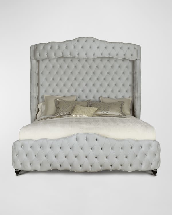 Sheba Tufted Bed, King Neiman Marcus