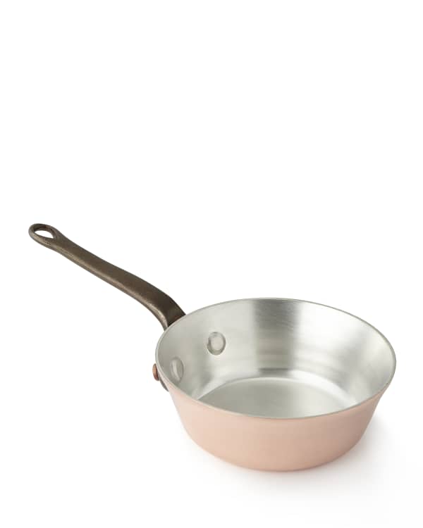 Duparquet Copper Cookware Solid Copper Sauce Pan with Silver Lining, 5.