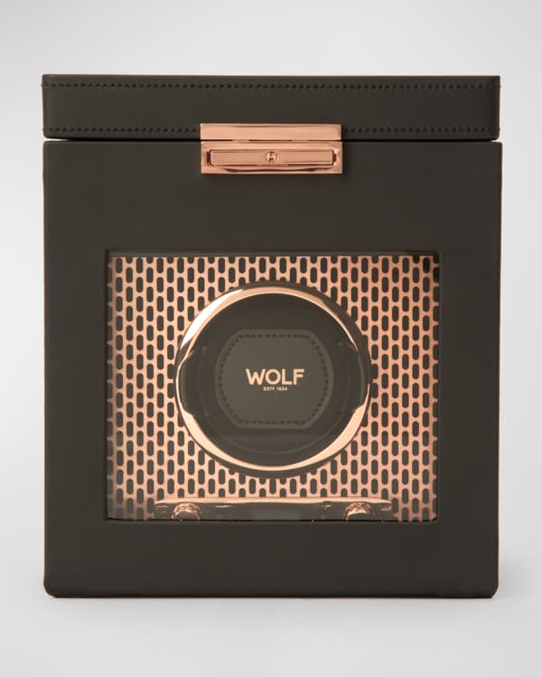 WOLF Axis Double Watch Winder with Storage Neiman Marcus