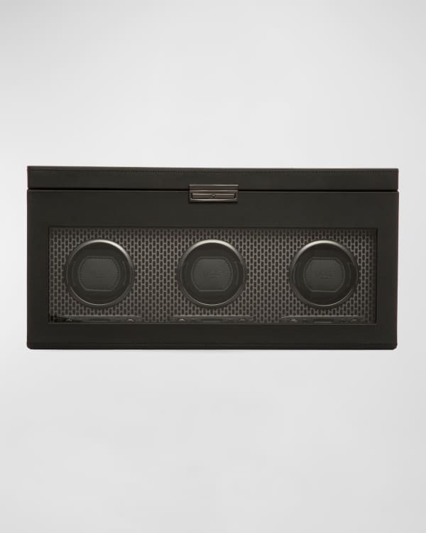 WOLF Axis Double Watch Winder with Storage Neiman Marcus