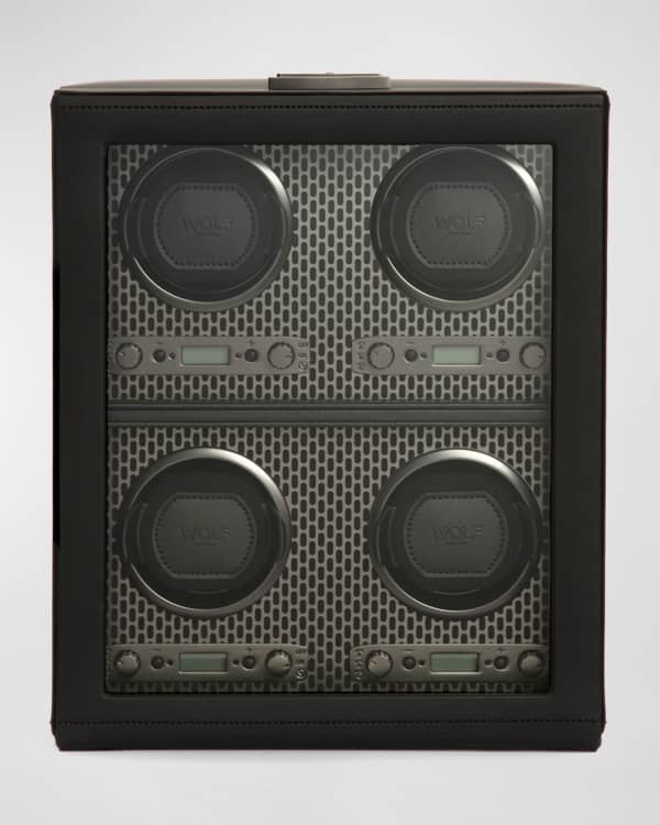 WOLF Axis Double Watch Winder with Storage Neiman Marcus