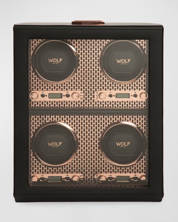 WOLF Axis Double Watch Winder with Storage Neiman Marcus
