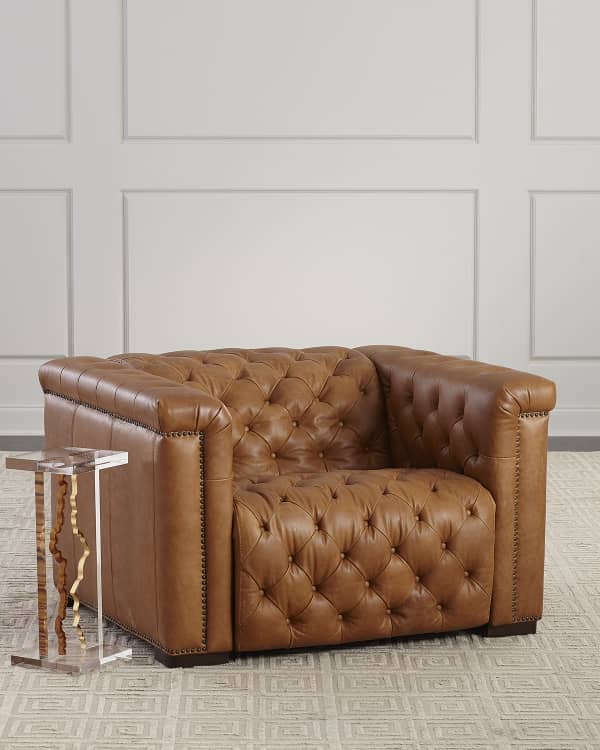 Ambroise metal frame club chair outlet