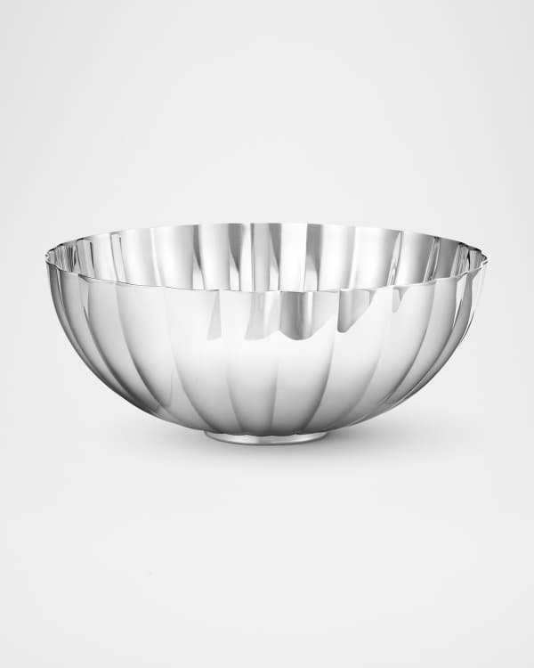 Georg Jensen Ciotola Bloom Small - Acciaio Inox Lucidato A Specchio, Design Scultoreo Ispirato Ai Fiori Di Ciliegio - Ø16cm, H7.5cm - 5