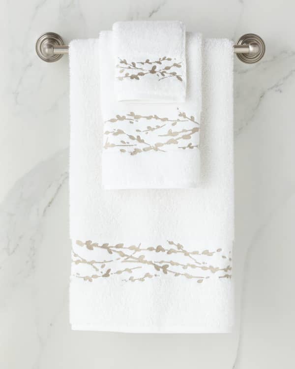 Lauren Ralph Sanders Herringbone Antimicrobial Bath Towels